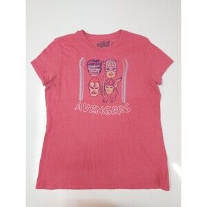 Graphic T Shirt Size Large Short Sleeve Avengers Hulk Cpt America Flash